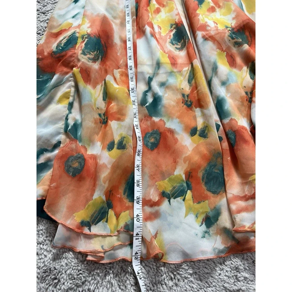 Women's‎ Floral Maxi Flowy Floral Skirt Resortwear Beach Vacation Size Medium